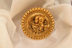 Beautiful Radha Krishna Golden Ring