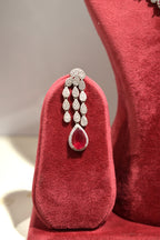 Red Pearl Silver Finish Jewelry