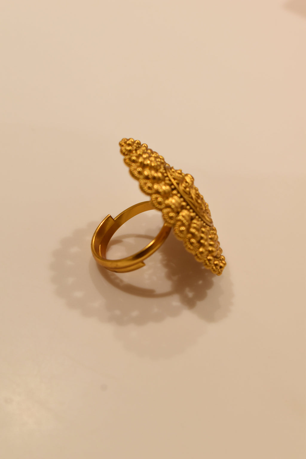 Beautiful Peacock Golden Ring