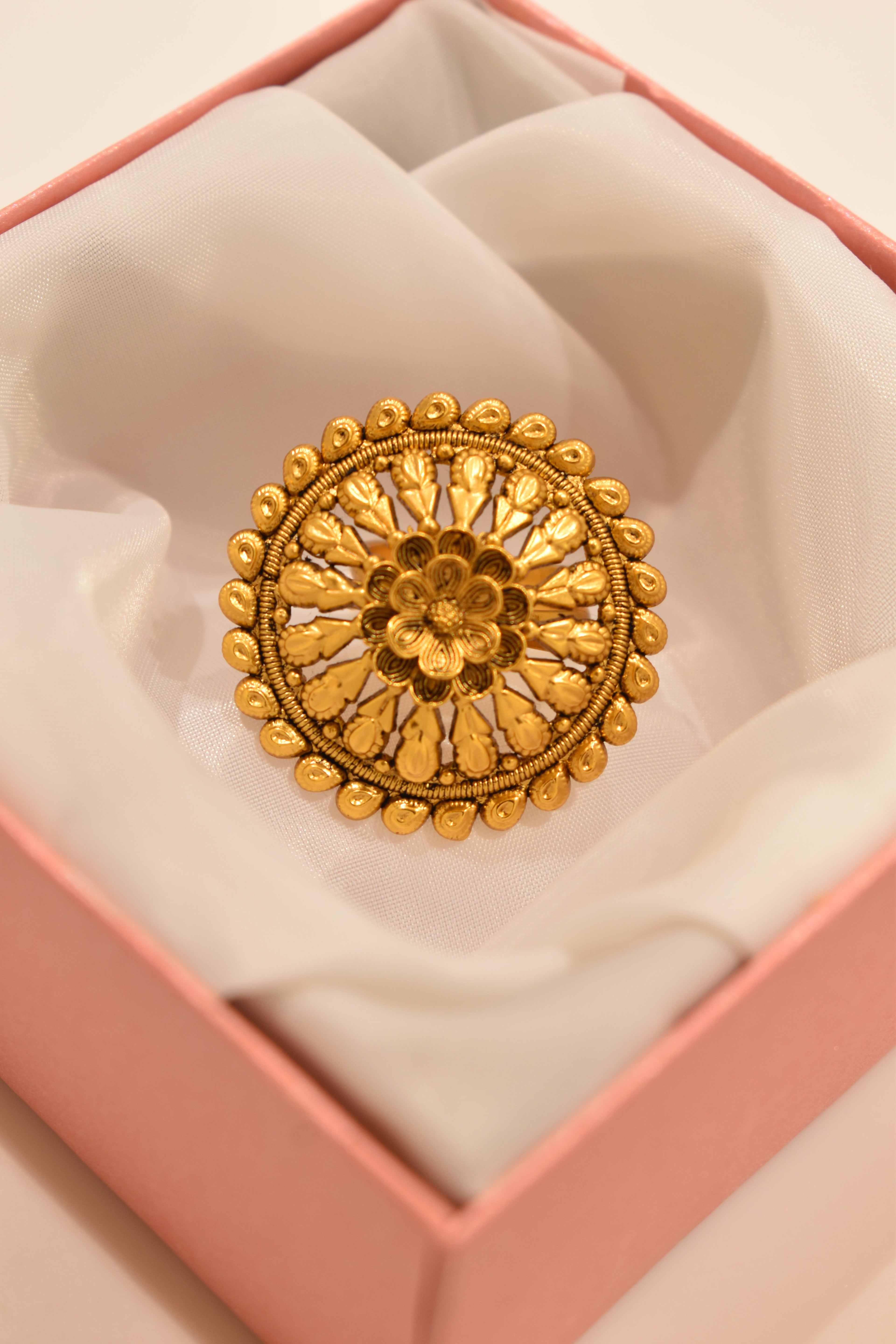 Golden Flower Ring