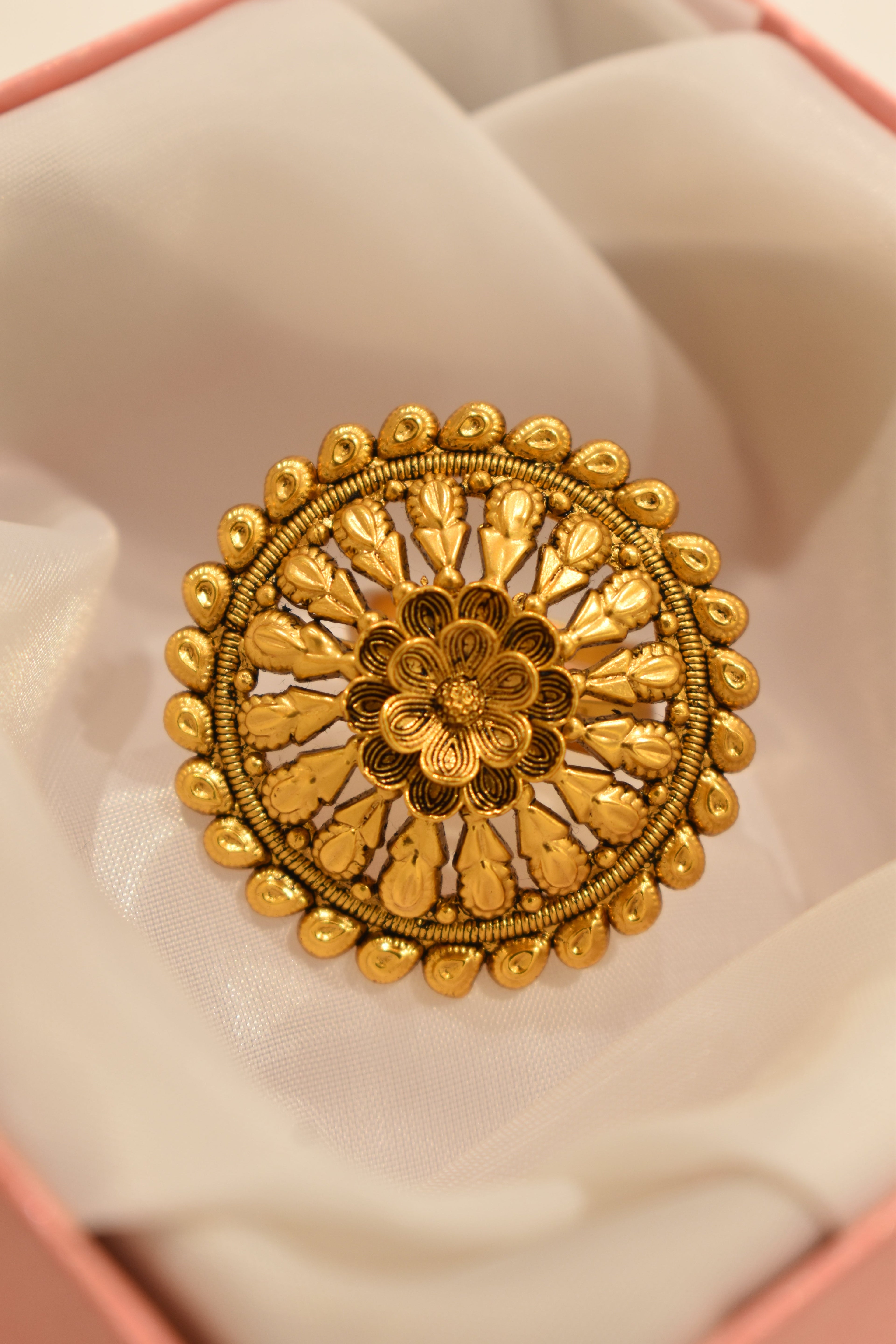 Golden Flower Ring