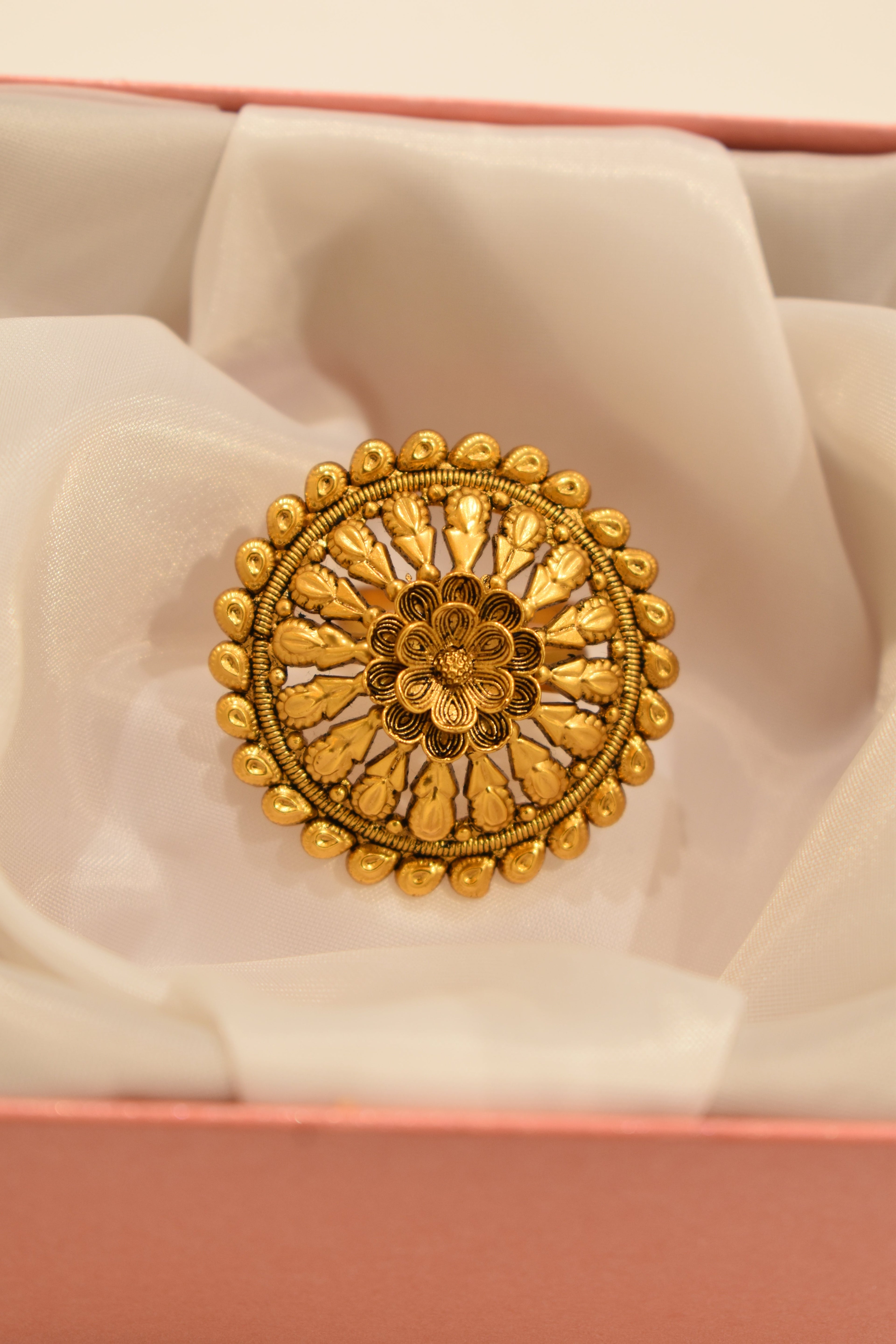 Golden Flower Ring
