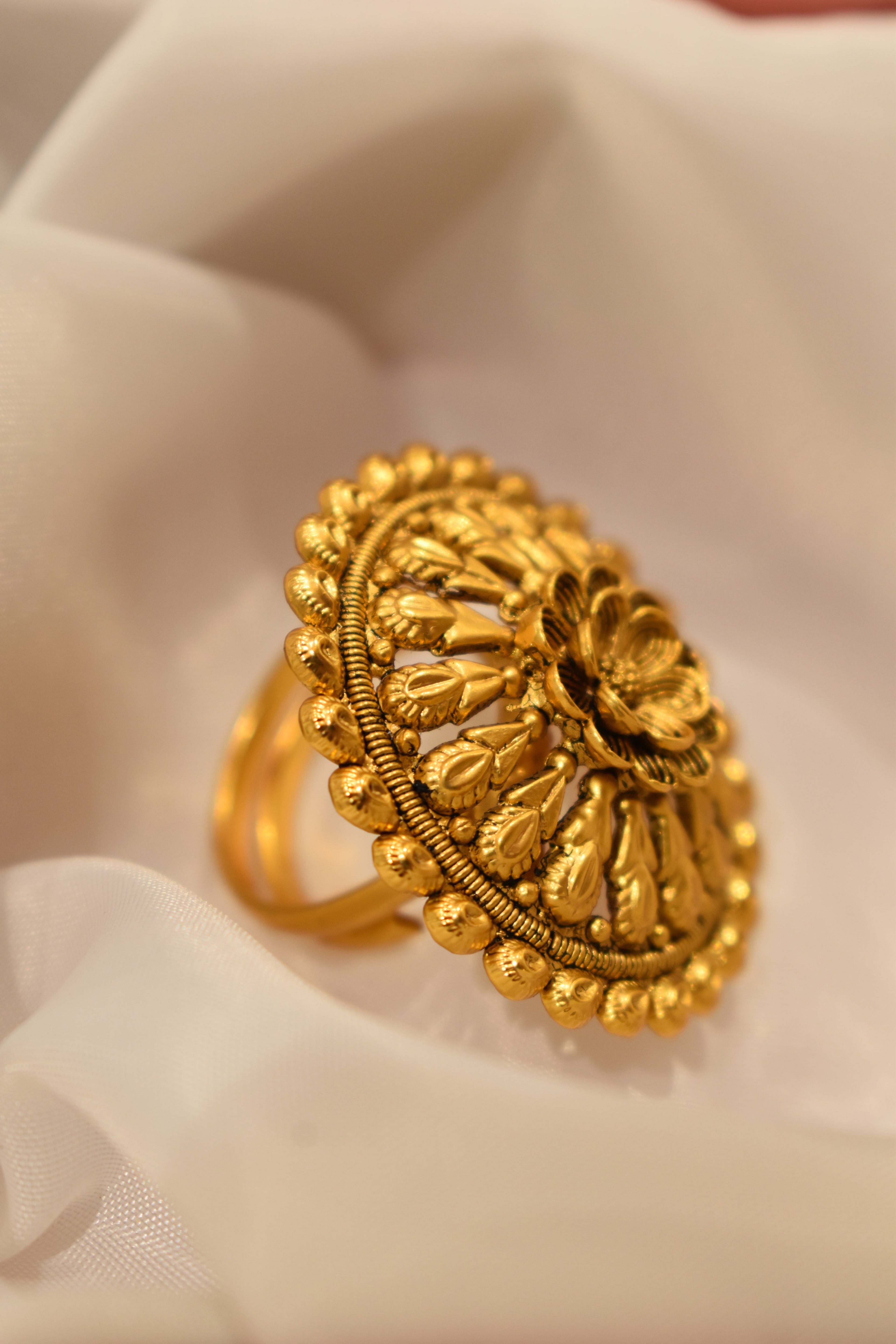 Golden Flower Ring