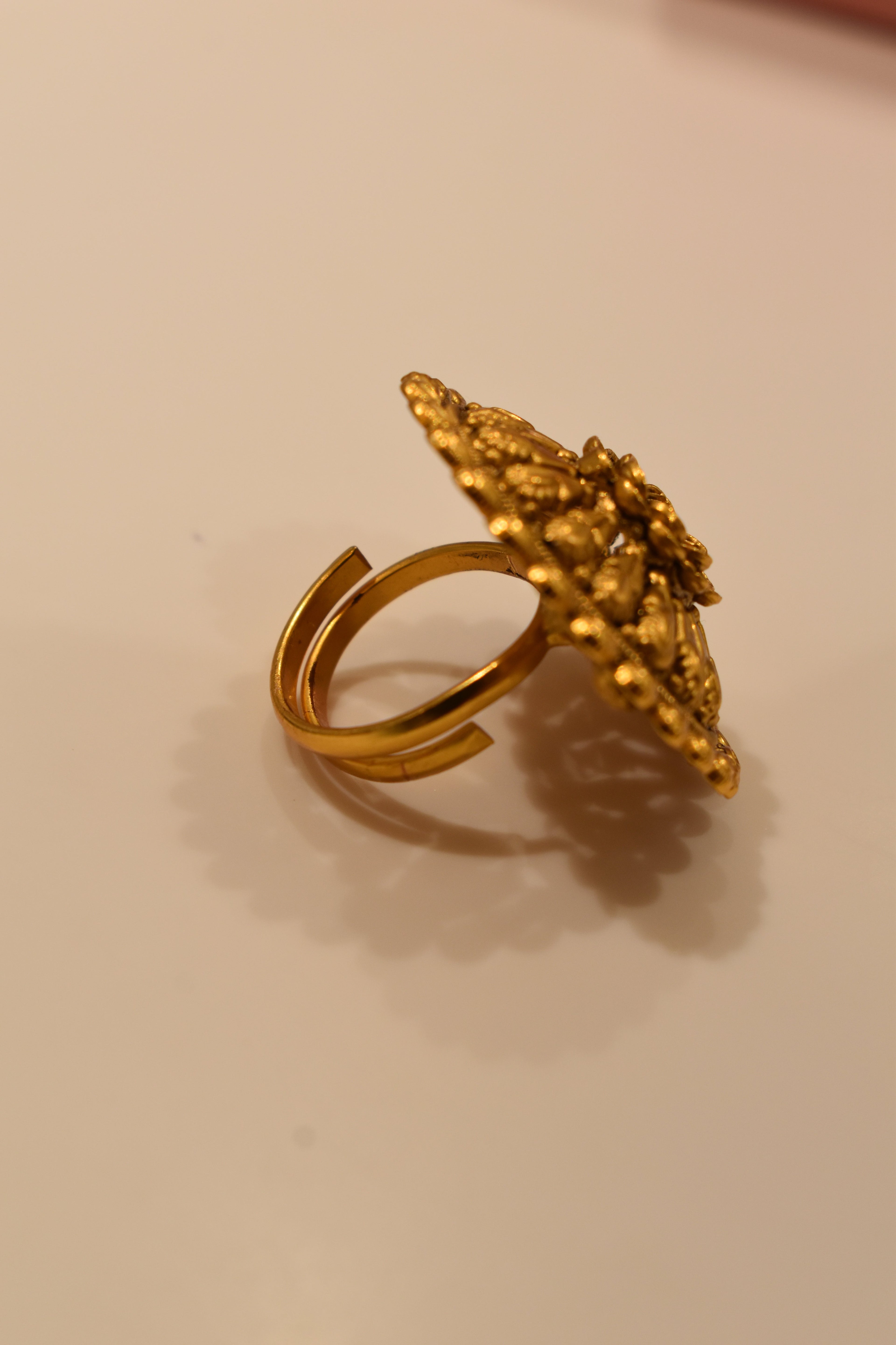 Golden Flower Ring