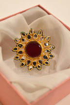 Kundan Flower Ring