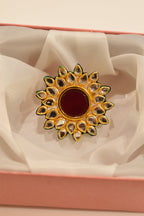 Kundan Flower Ring