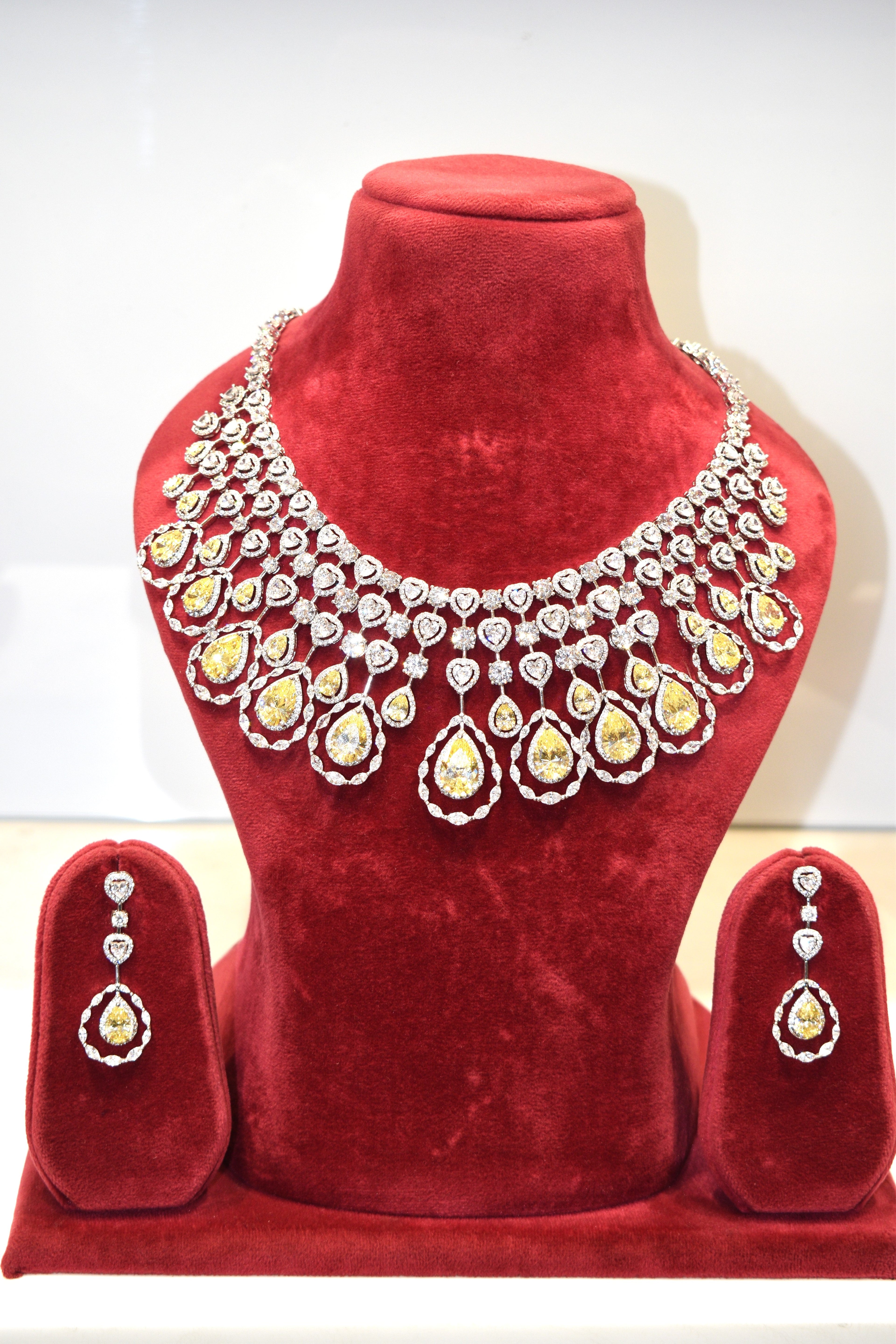 Yellow Silver Finish Jewelry
