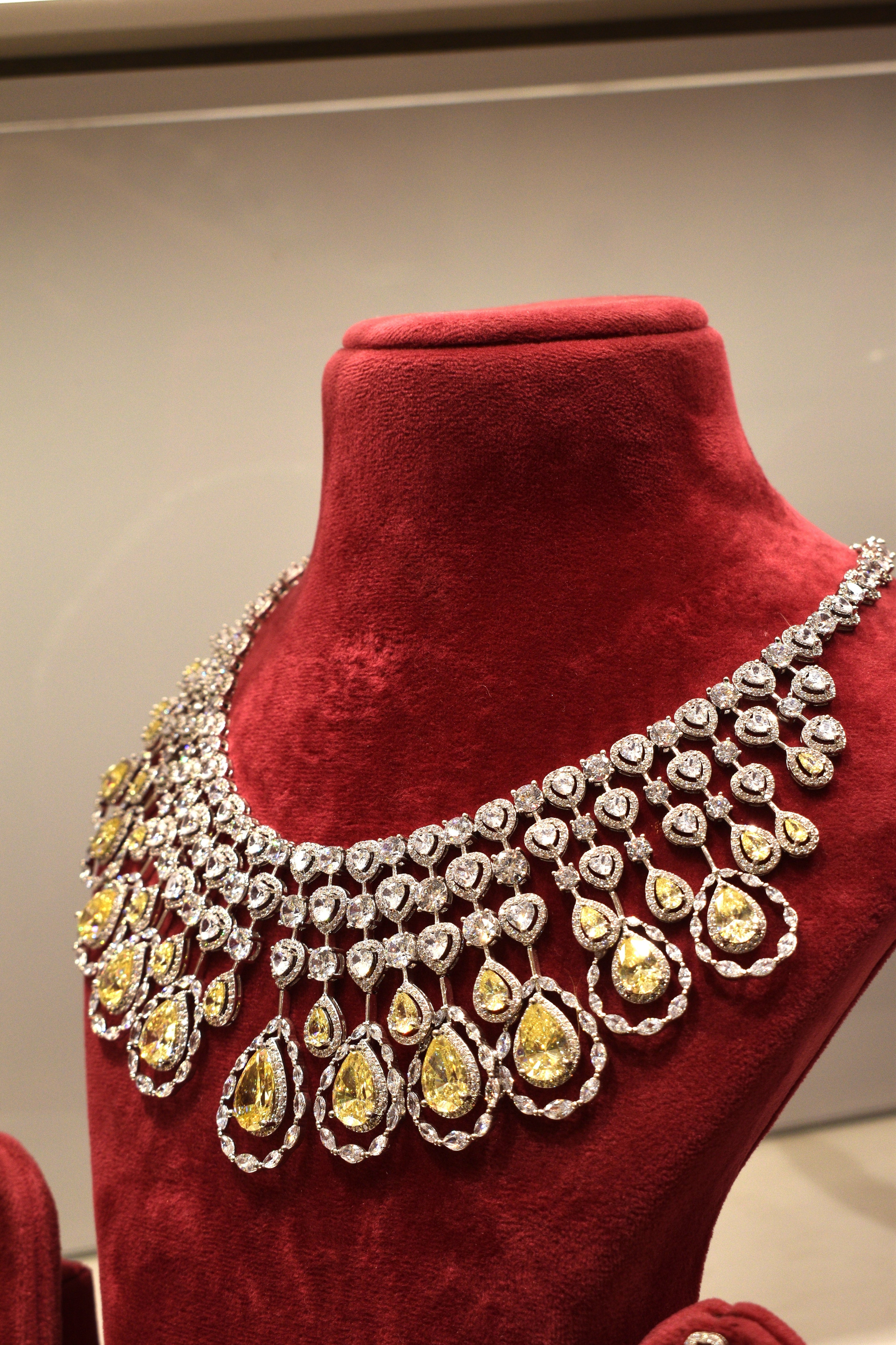 Yellow Silver Finish Jewelry