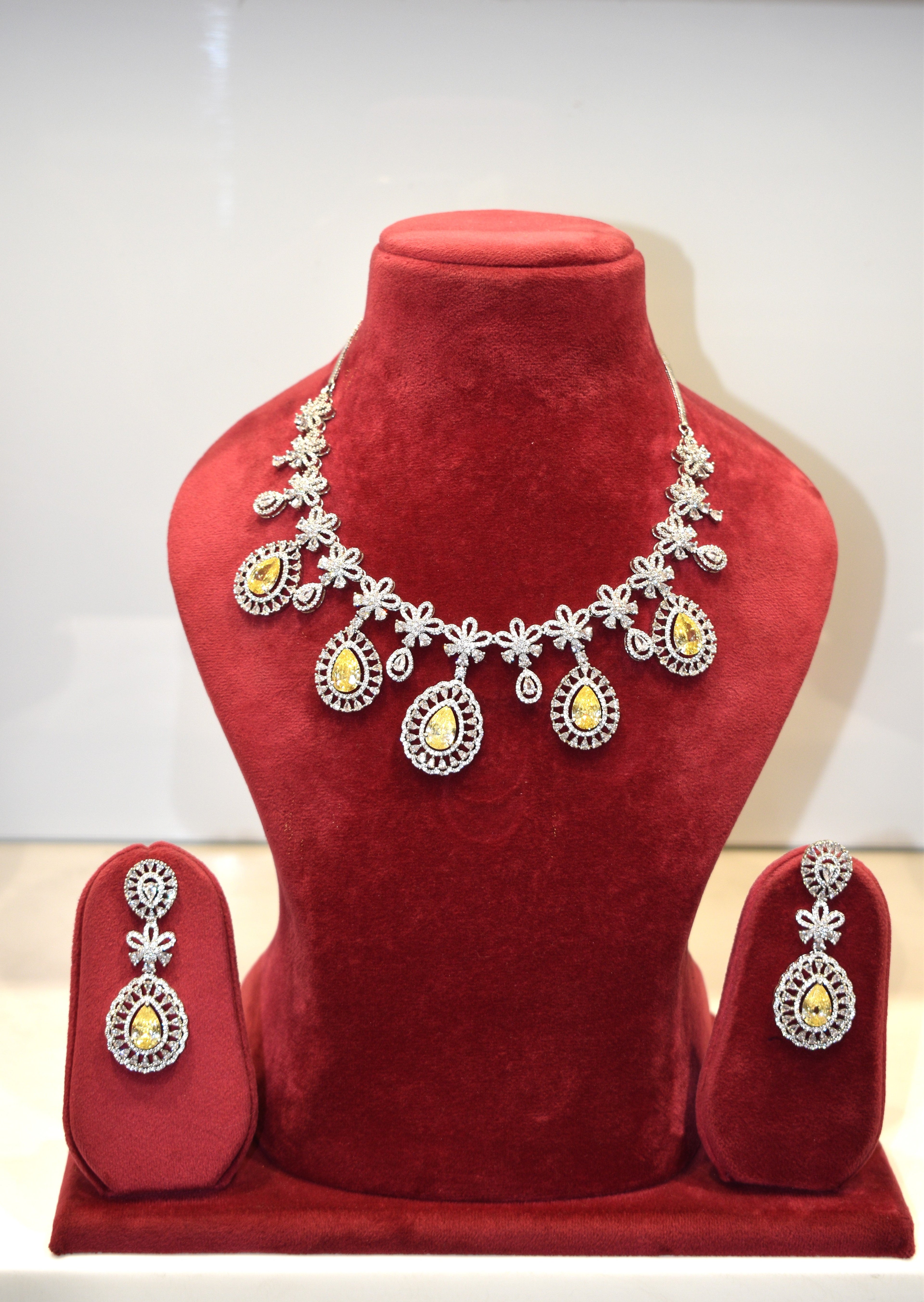 Yellow Silver Finish Jewelry