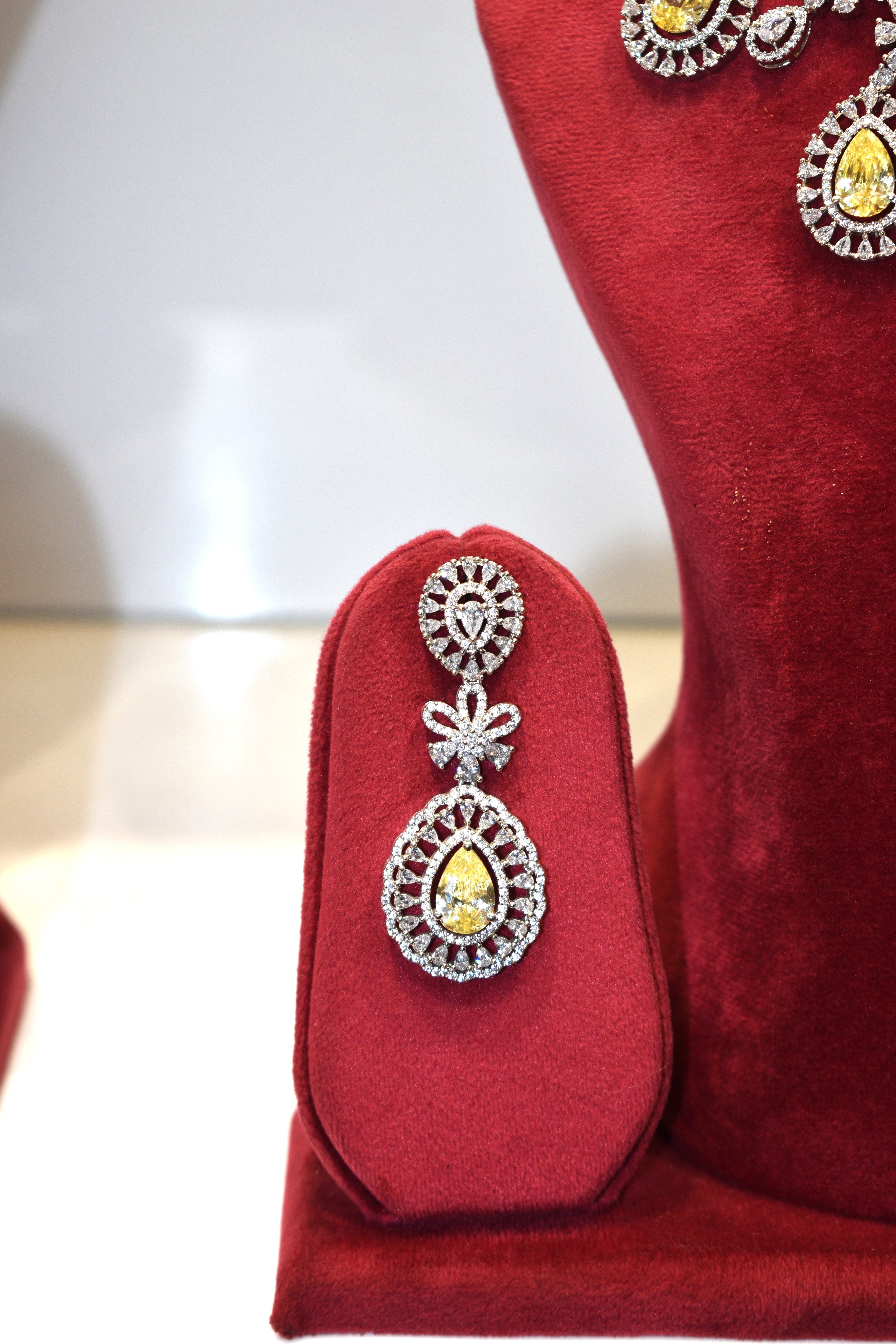 Yellow Silver Finish Jewelry