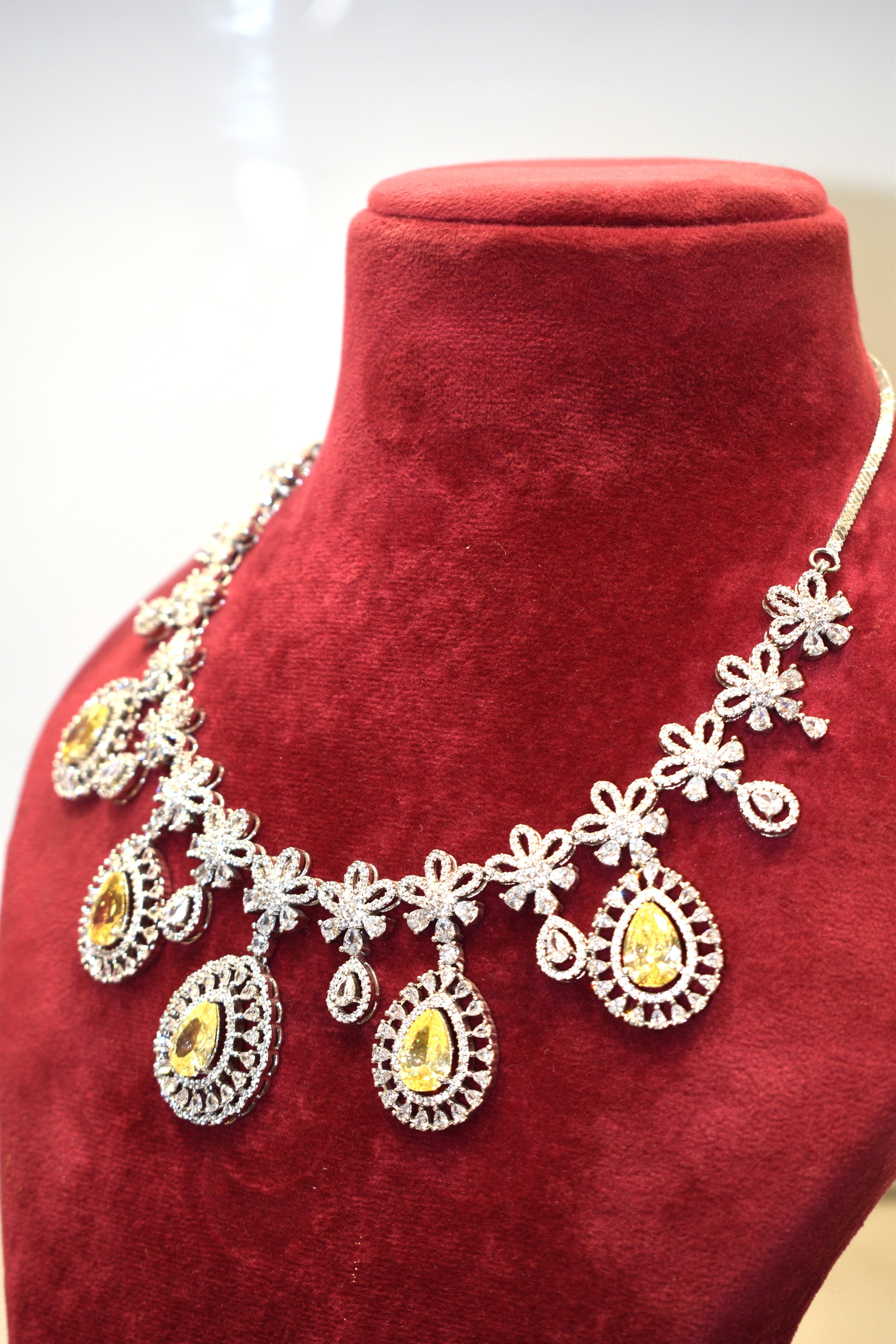 Yellow Silver Finish Jewelry