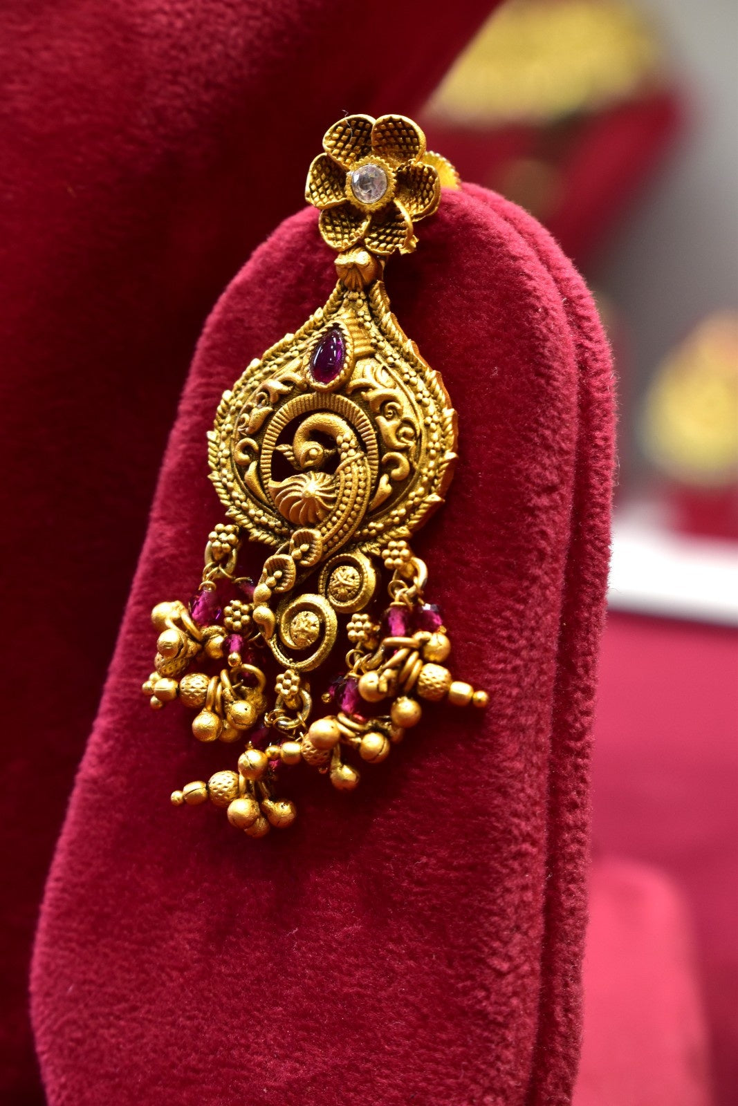Peacock Temple Style Necklace