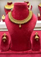 Color Stones Temple Style Necklace