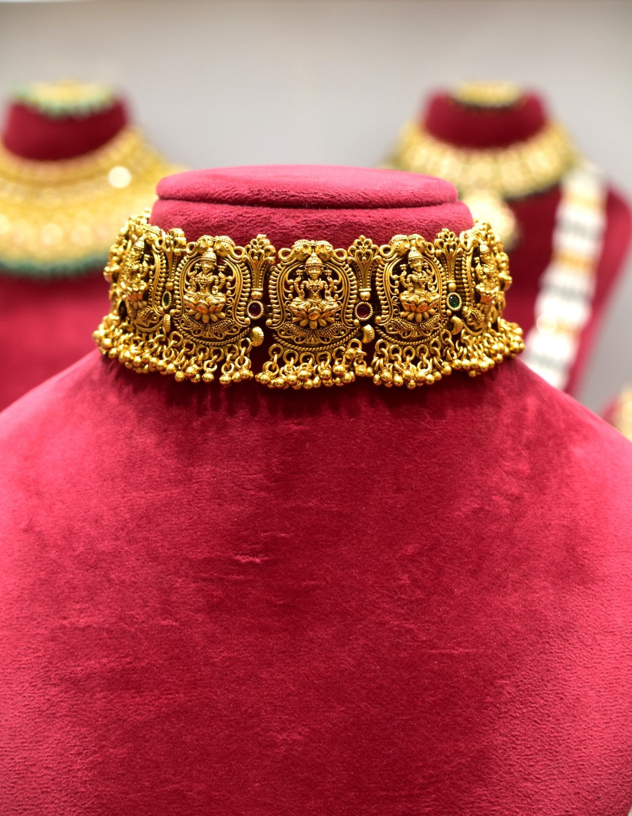 Laxmi Ji Chokar Temple Necklace