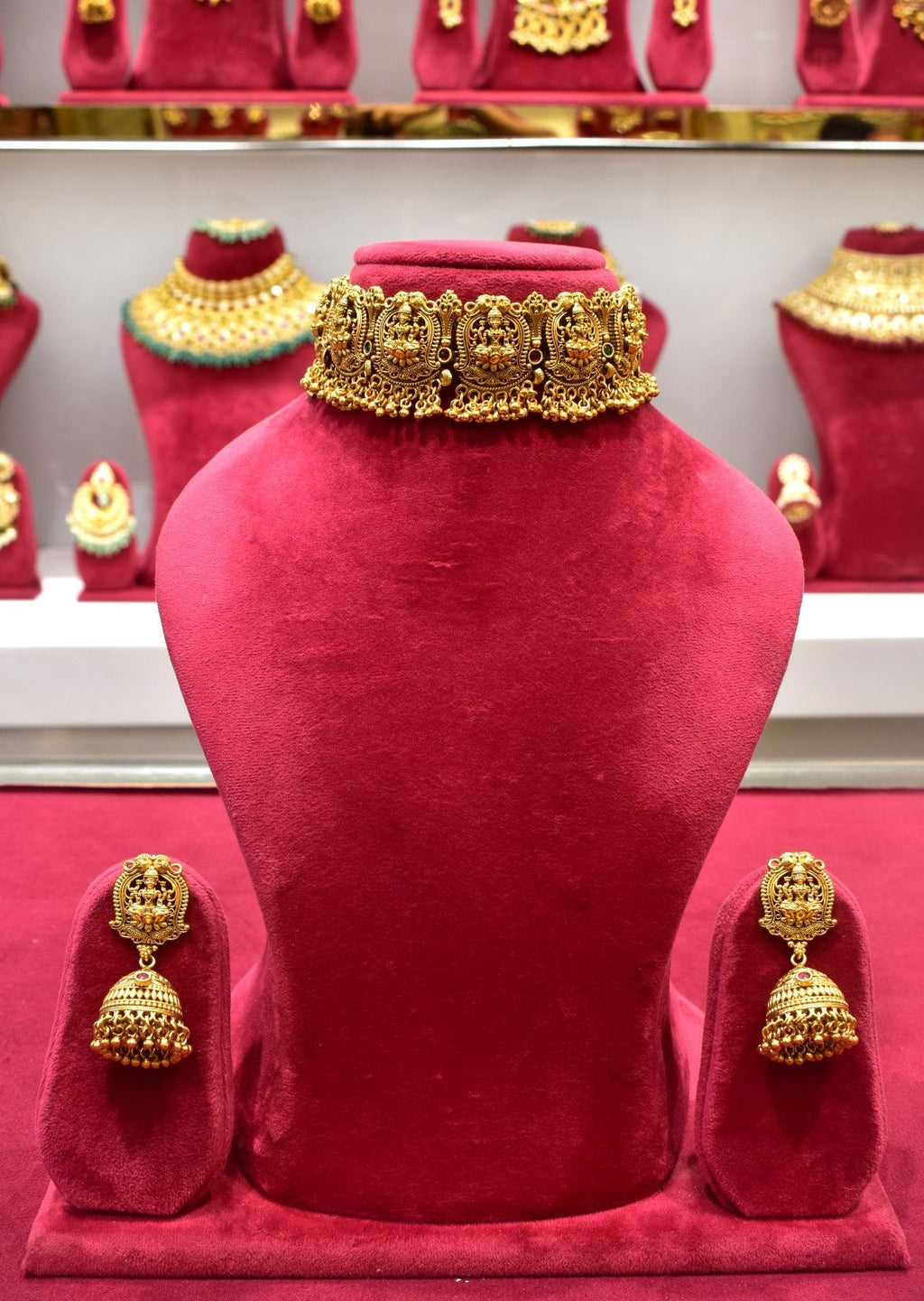 Laxmi Ji Chokar Temple Necklace