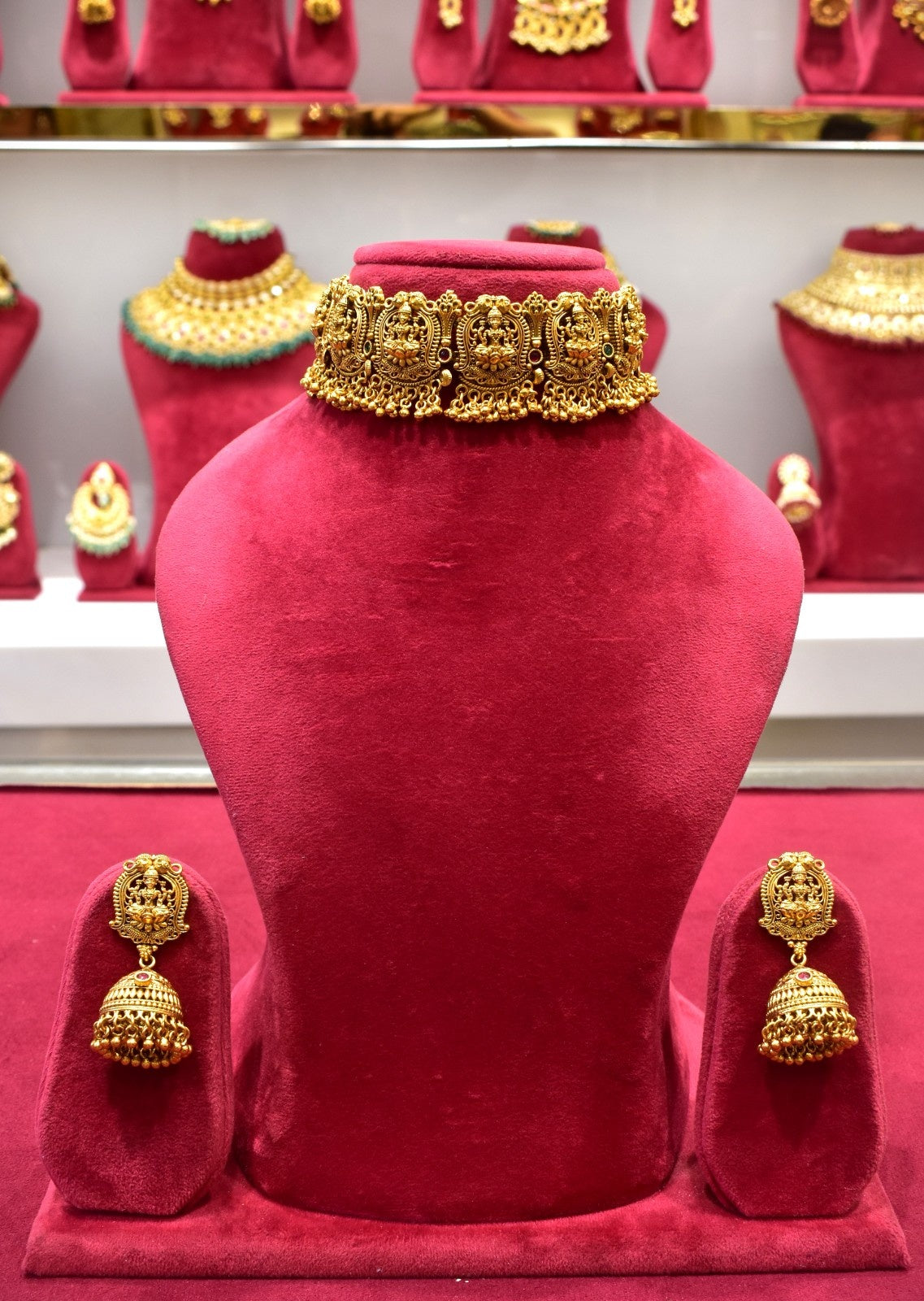 Laxmi Ji Chokar Temple Necklace