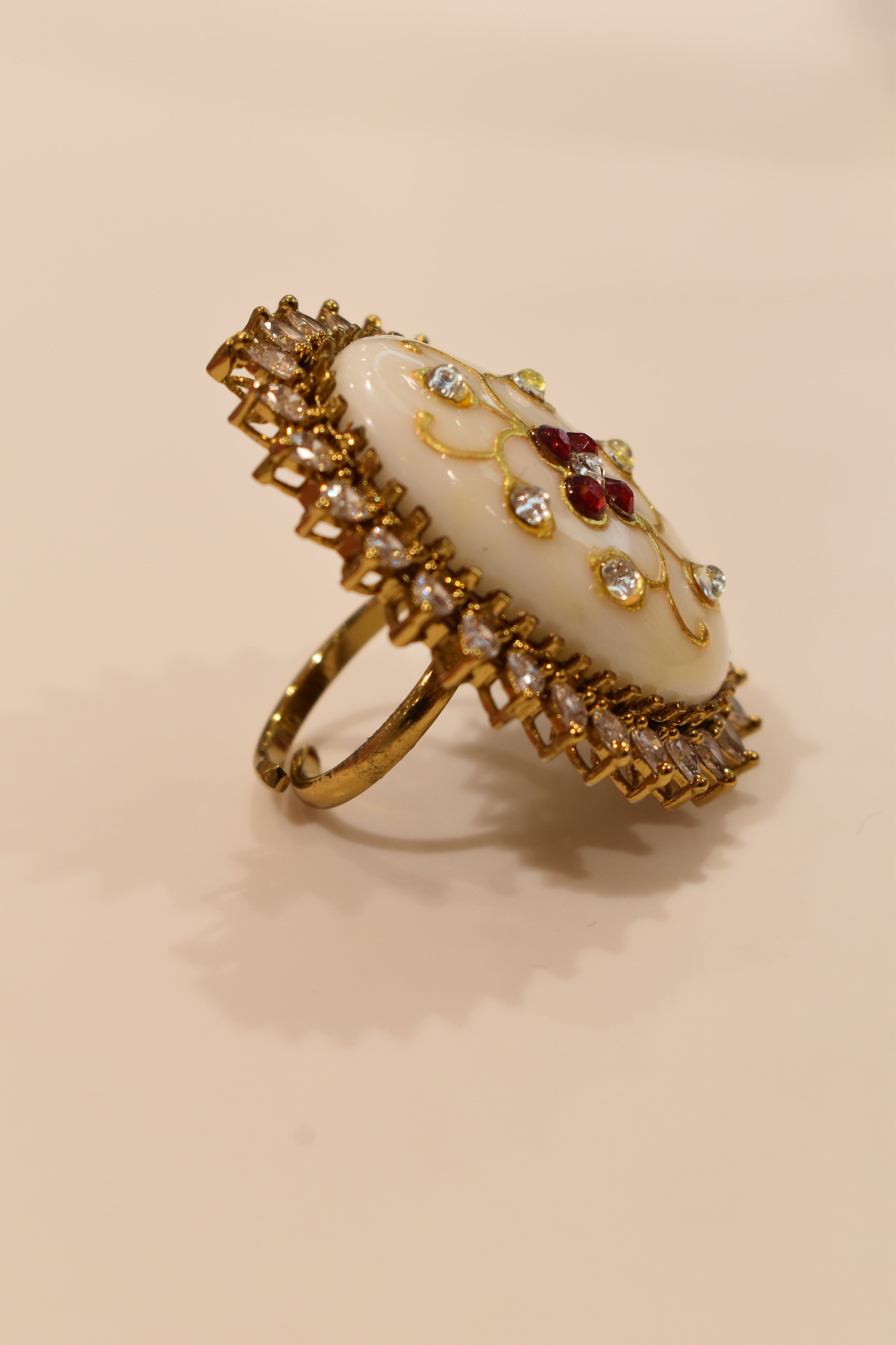 White Colour Ring
