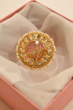 Beautiful Petal Kundan Ring