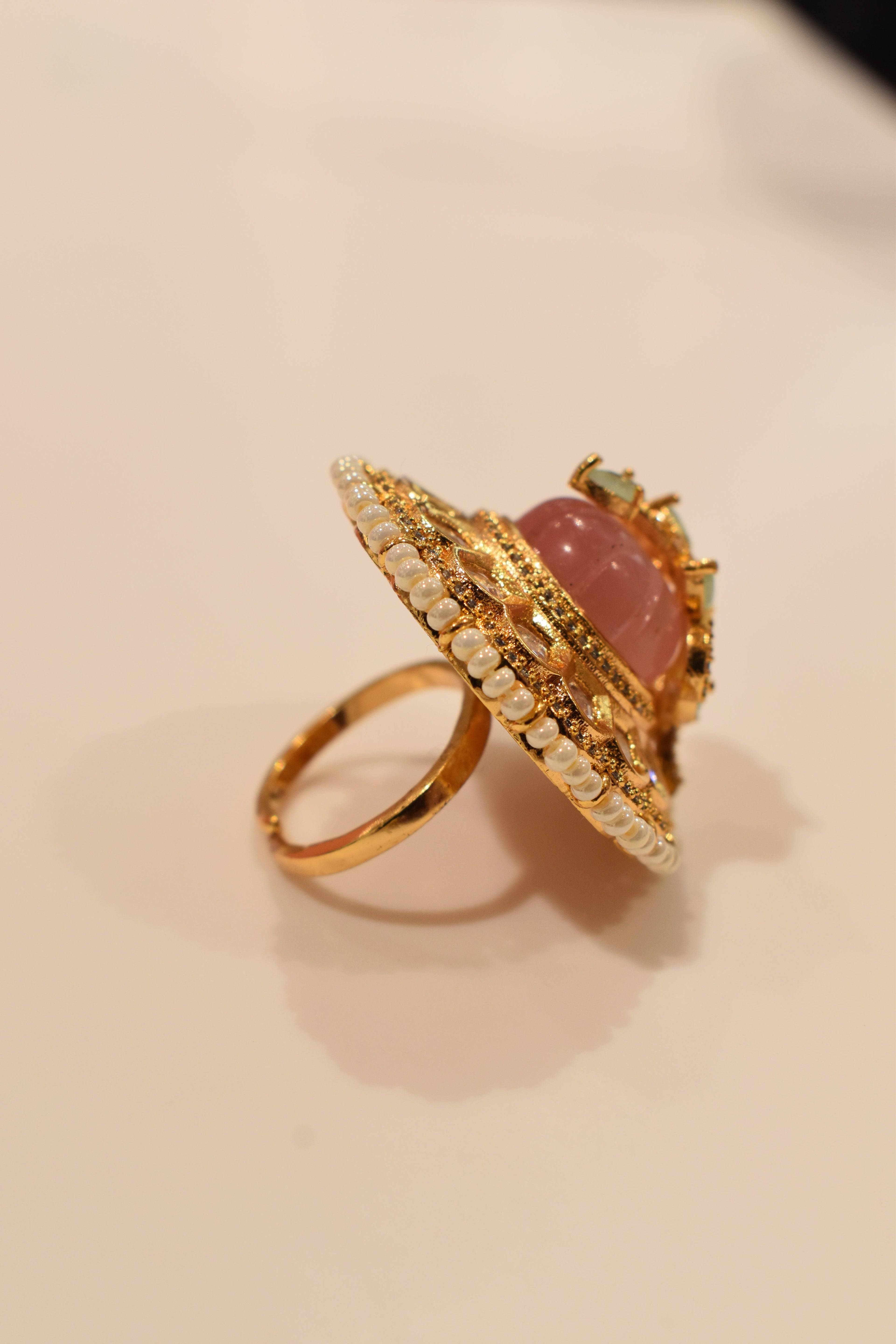 Beautiful Petal Kundan Ring