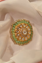 Light Green Kundan Ring