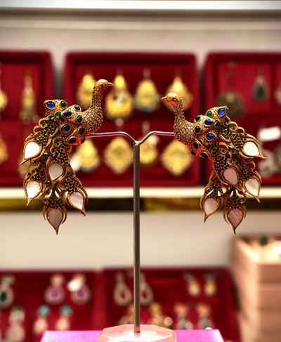 Beautiful Indian Peacock Earrings