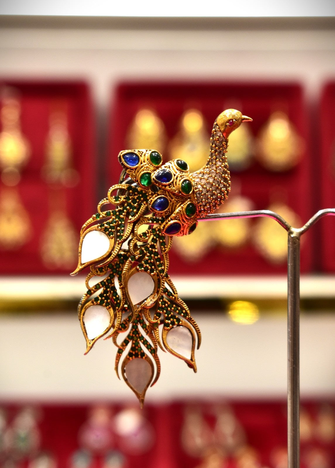 Beautiful Indian Peacock Earrings